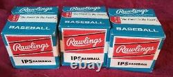 3 Vintage 1960's Baseballs UNOPENED BOXES Official Ball Rawlings Khoury League