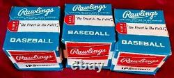 3 Vintage 1960's Baseballs UNOPENED BOXES Official Ball Rawlings Khoury League