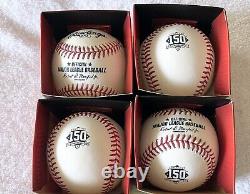 4 Unsigned Rawlings 150 Anniversary Atlanta Braves Official Major Oml Baseballs