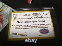 500Hr Club Manny Ramirez Autographed Official Major League Black Baseball