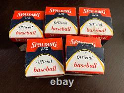 5 NOS Vintage Spalding Official Babe Ruth League Baseball No 174 41-129 Cork CTR