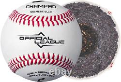 6-Gallon Bucket of 30 Official League Baseballs Full Grain Leather Cover with