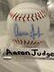 AARON JUDGE Autographed Official League Baseball New York Yankees PSA