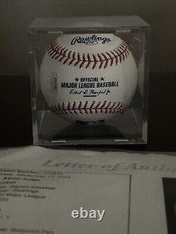 Aaron Judge Signed Baseball JSA Official MLB Baseball