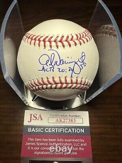 Adam Wainwright Signed Official Major League Baseball JSA COA Cardnials Rare