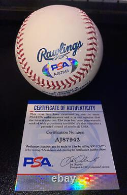 Adley Rutschman Signed Official Major League Baseball Baltimore Orioles PSA COA