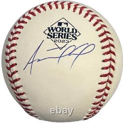 Adolis Garcia Autographed 2023 World Series Official Major League Baseball Beck