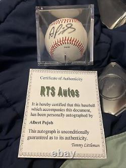 Albert Pujols Signed Autographed Baseball Rawlings Official League With Coa Rts