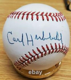Autographed CARL HUBBELL Official National League Baseball with JSA COA