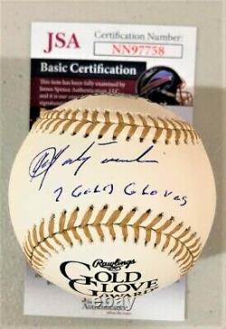 Autographed Carl Yastrzemski Gold Glove Rawlings Official Major League Baseball