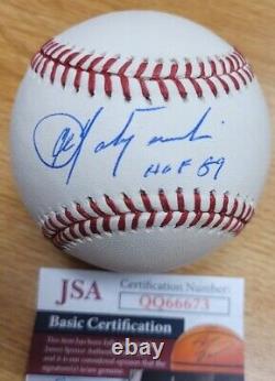 Autographed Carl Yastrzemski HoF'89 Official Major League Baseball JSA COA