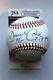 Autographed David Cone PG 7-18-99 Official Major League Baseball -JSA