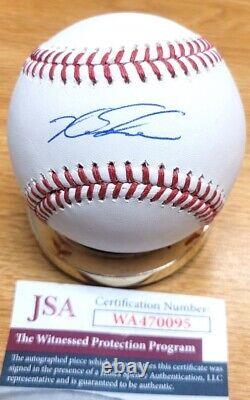 Autographed Kyle Schwarber Official Major League Baeseball JSA Witness COA