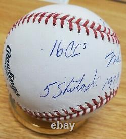 Autographed MIKE FLANAGAN 1979 Stat Ball Official Major League Baseball COA