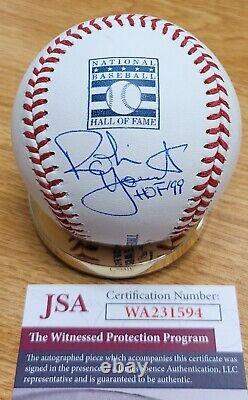 Autographed ROBIN YOUNT HOF 99 Official HOF Logo Major League Baseball JSA COA