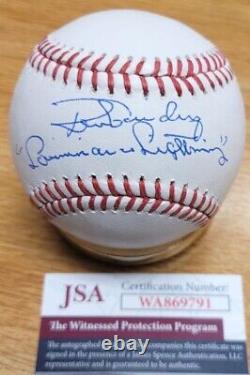 Autographed RON GUIDRY Louisiana Lightning Official Major League Baseball JSA