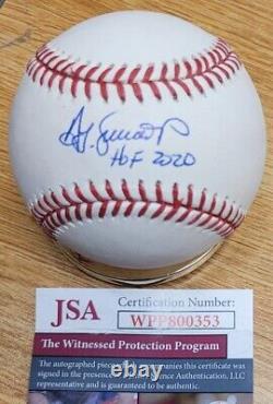 Autographed TED SIMMONS HOF 2020 Official Major League Baseball JSA Witnessed