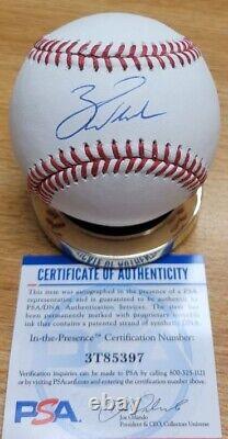 Autographed ZACH WHEELER Official Major League Baseball with PSA COA