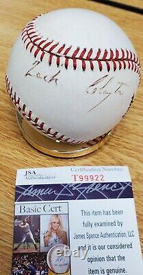 Autographed ZACK CLAYTON Official National League Baseball JSA COA