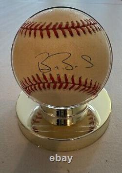 BARRY BONDS Signed Autographed Official Major League Baseball WithCOA