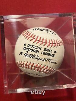 BOB GIBSON Signed Official National League MLB Baseball Mint White Cardinals