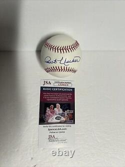 BOB UECKER Autographed Official Major League Baseball Milwaukee MLB HOF JSA Cert