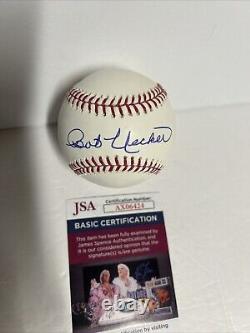 BOB UECKER Autographed Official Major League Baseball Milwaukee MLB HOF JSA Cert