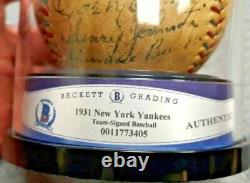 Babe Ruth Autographed Signed Official American League Baseball Beckett Authentic
