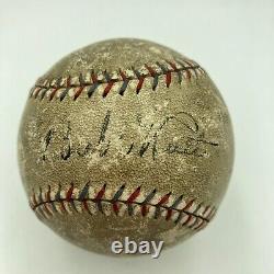 Babe Ruth & Lou Gehrig Dual Signed 1920's Official American League Baseball PSA