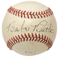 Babe Ruth Signed Yankees Official League Baseball PSA/DNA LOA B28435