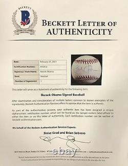 Barack Obama (44th President) Official Major League Baseball Signed Beckett BAS