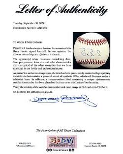 Barry Bonds, Pirates Giants signed Official National League baseball PSA/DNA