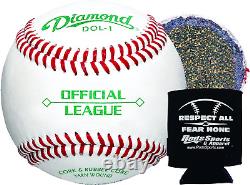 Baseballs Leather DOL-1 OL Official League (1 Dozen), 9 Inch Baseball