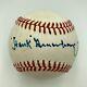 Beautiful Hank Greenberg Single Signed Official American League Baseball JSA COA