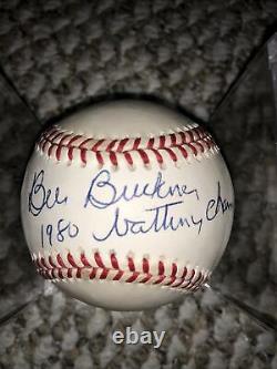 Bill Buckner 80 Batting Champ Autographed Official National League Baseball COA