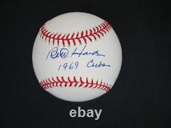 Bill Hands Signed Official National League Baseball Inscribed 1969 Cubs Jsa Coa