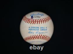 Billy Martin Signed Official American League Baseball With Bas Coa