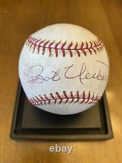 Bob Uecker Signed Autographed Official Major League Baseball Brewers Low Grade