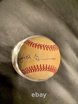 Burleigh Grimes Signed Autographed Official National League Baseball
