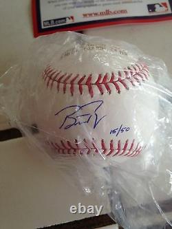 Buster Posey Auto Signed Rawlings Official Major League Baseball Giants 2012