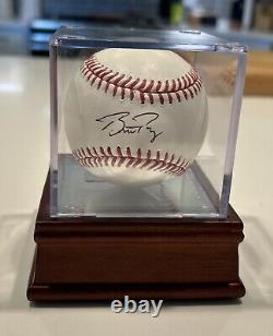 Buster Posey Signed Giants Official Major League Baseball In Case