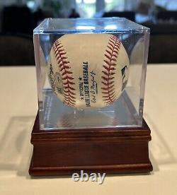 Buster Posey Signed Giants Official Major League Baseball In Case