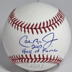 Cal Ripken Jr Autographed Major League Baseball Baltimore Orioles 2007 Hof Jsa