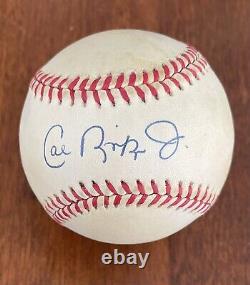 Cal Ripken Jr Autographed Signed Official American League Baseball Orioles HOFer