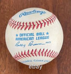 Cal Ripken Jr Autographed Signed Official American League Baseball Orioles HOFer