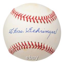 Charles Gehringer Signed Detroit Tigers Official American League Baseball BAS