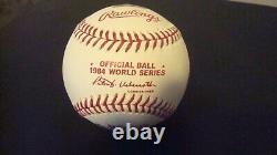 Chet Lemon AUTOGRAPHED OFFICIAL MAJOR LEAGUE BASEBALL 1984 WS BALL SIGNED MLB AU