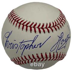 Christopher Lloyd Signed Official Major League Baseball Autograph Beckett Coa 4