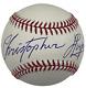 Christopher Lloyd Signed Official Major League Baseball Autograph Beckett Coa 9