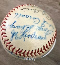 Circa 1947 Thomasville Dodgers Team Signed N. C. State Official League Baseball